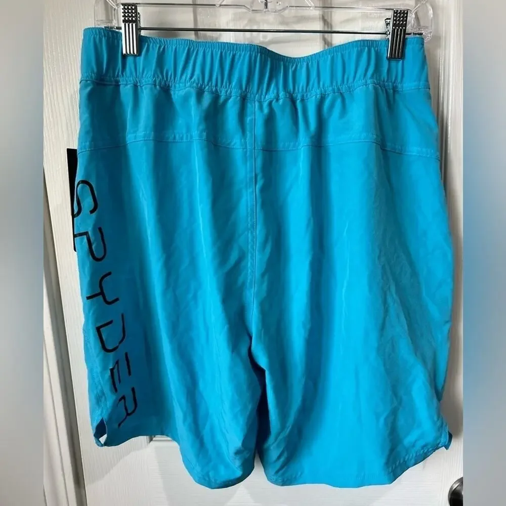 Spyder Men's Board Shorts Swim Trunks UV Protection Blue Size S NWT